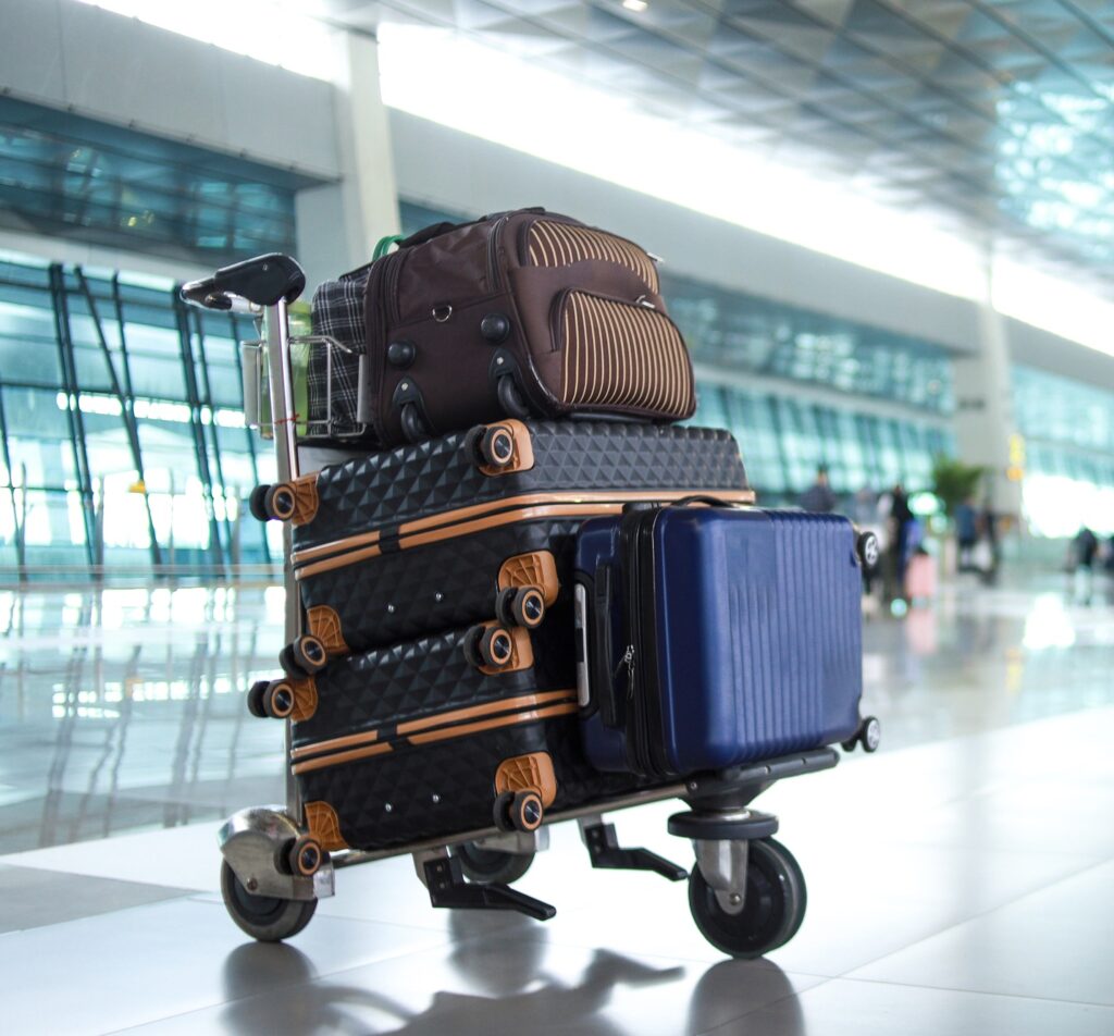 Luggage on Trolley